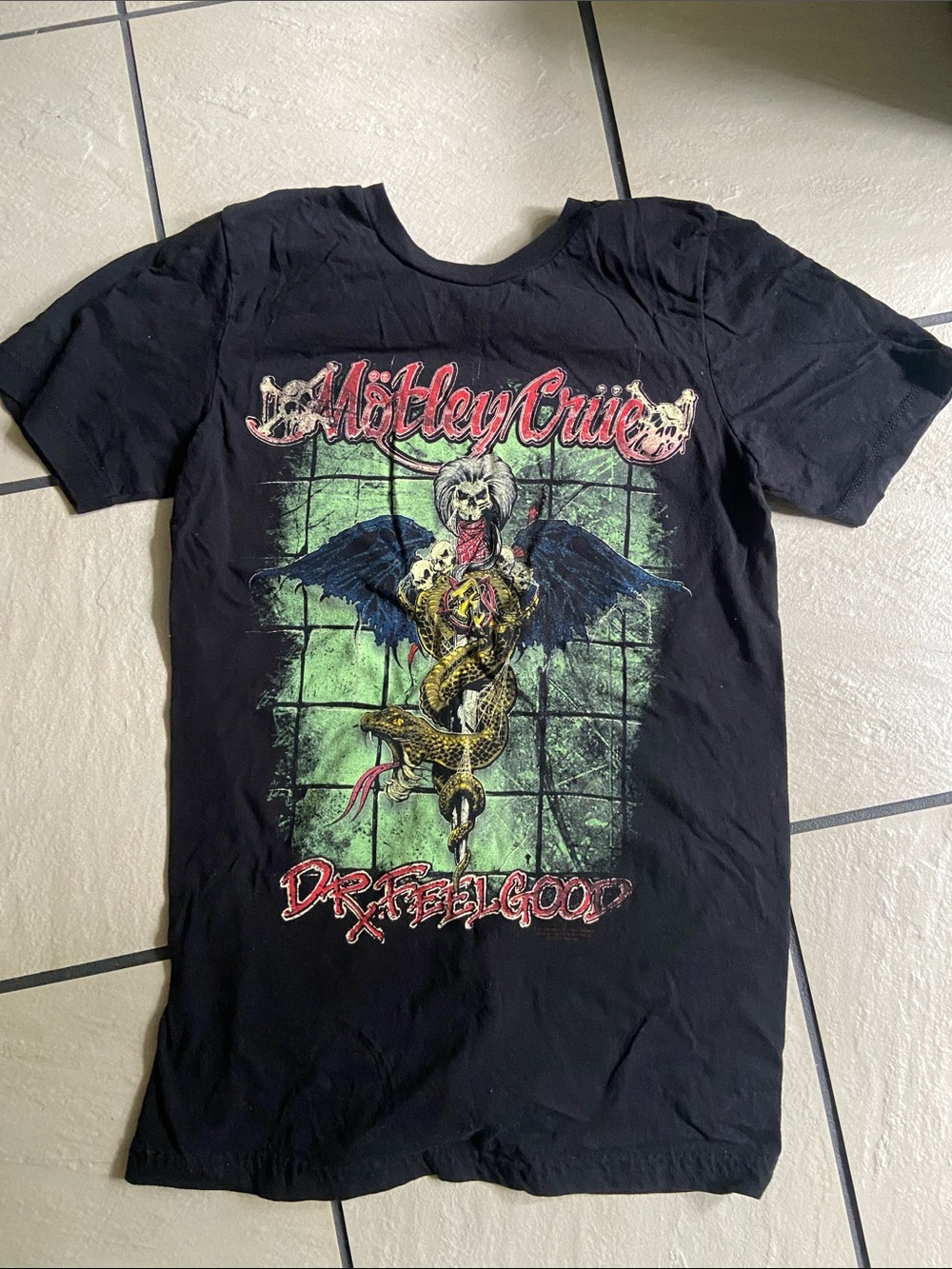 Mötley Crüe Dr. Feelgood Black Graphic Tee